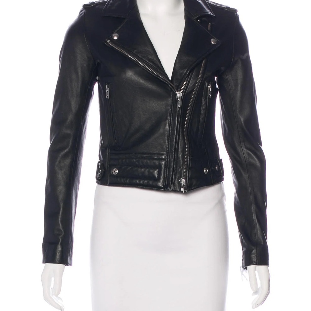 ✨Gorgeous NWT Iro Luiga Black Leather Jacket